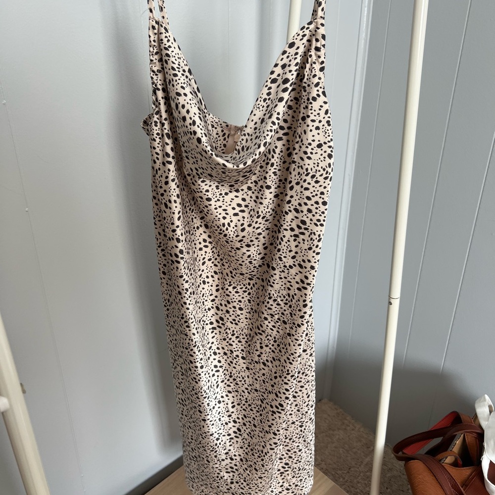 Spotted Fitted Dress